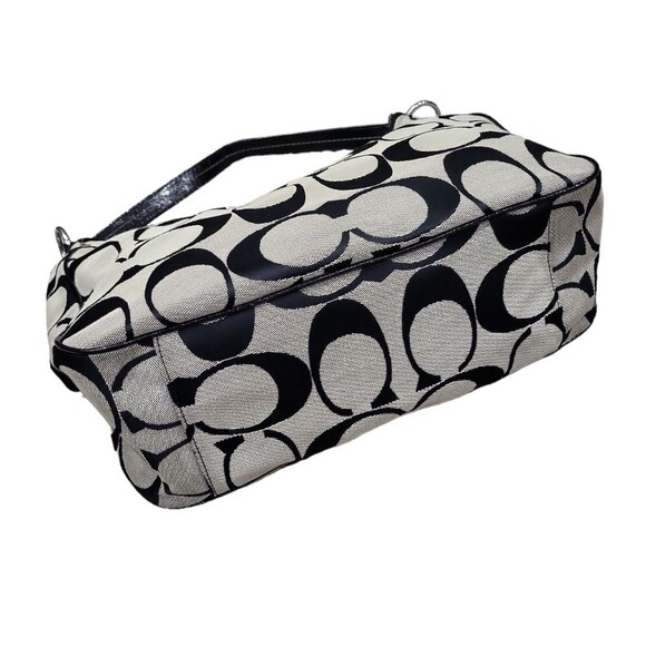 EUC COACH F19281 Signature canvas black Hobo shoulder bag - Picture 3 of 10